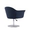 Manhattan Comfort Voyager Swivel Adjustable Accent Chair in Smokey Blue and Brushed Metal, PK2 2-AC051-SM - alternate 7